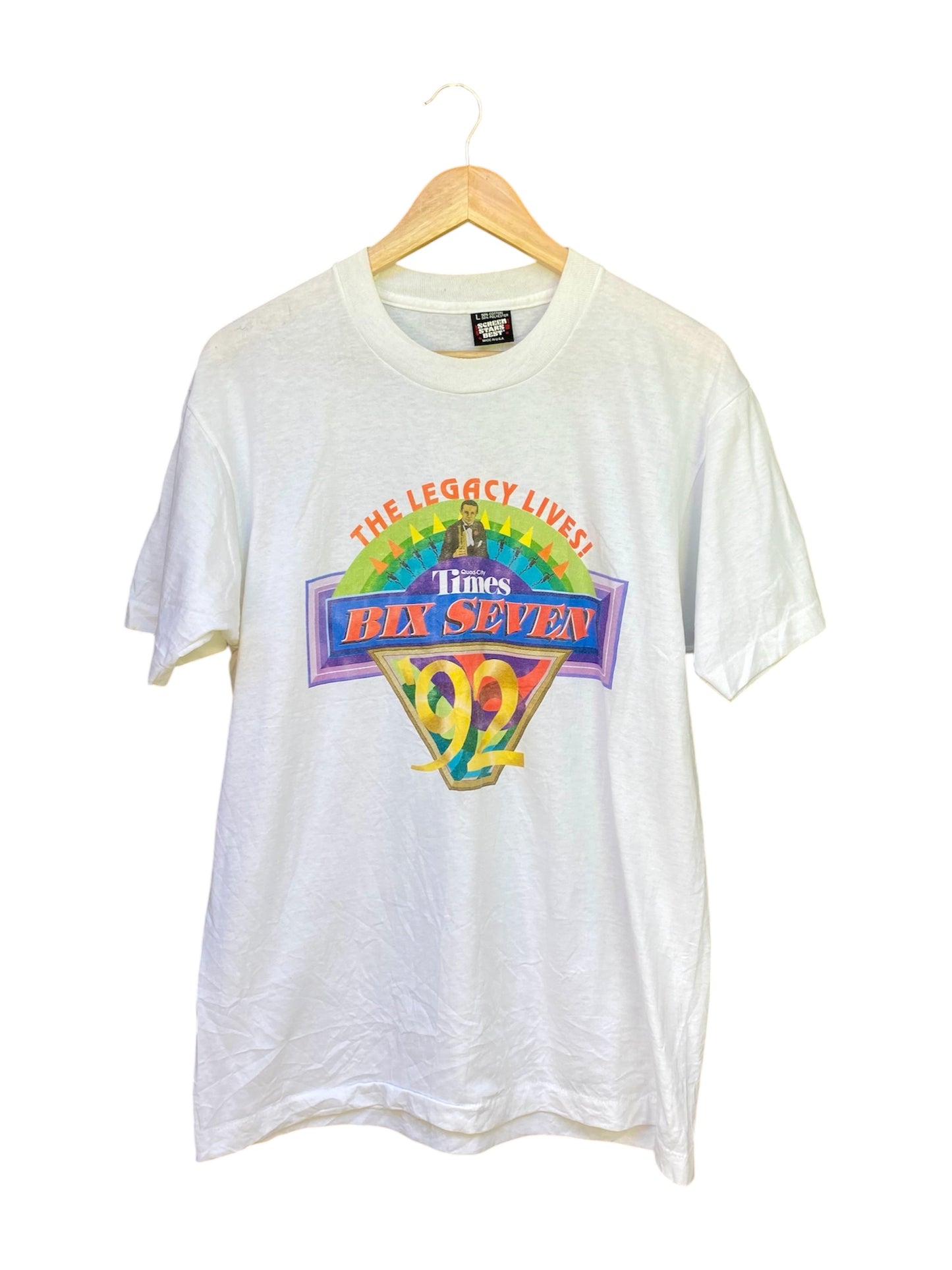 Vintage Screen-Star-Best Bix Seven T-Shirt - L